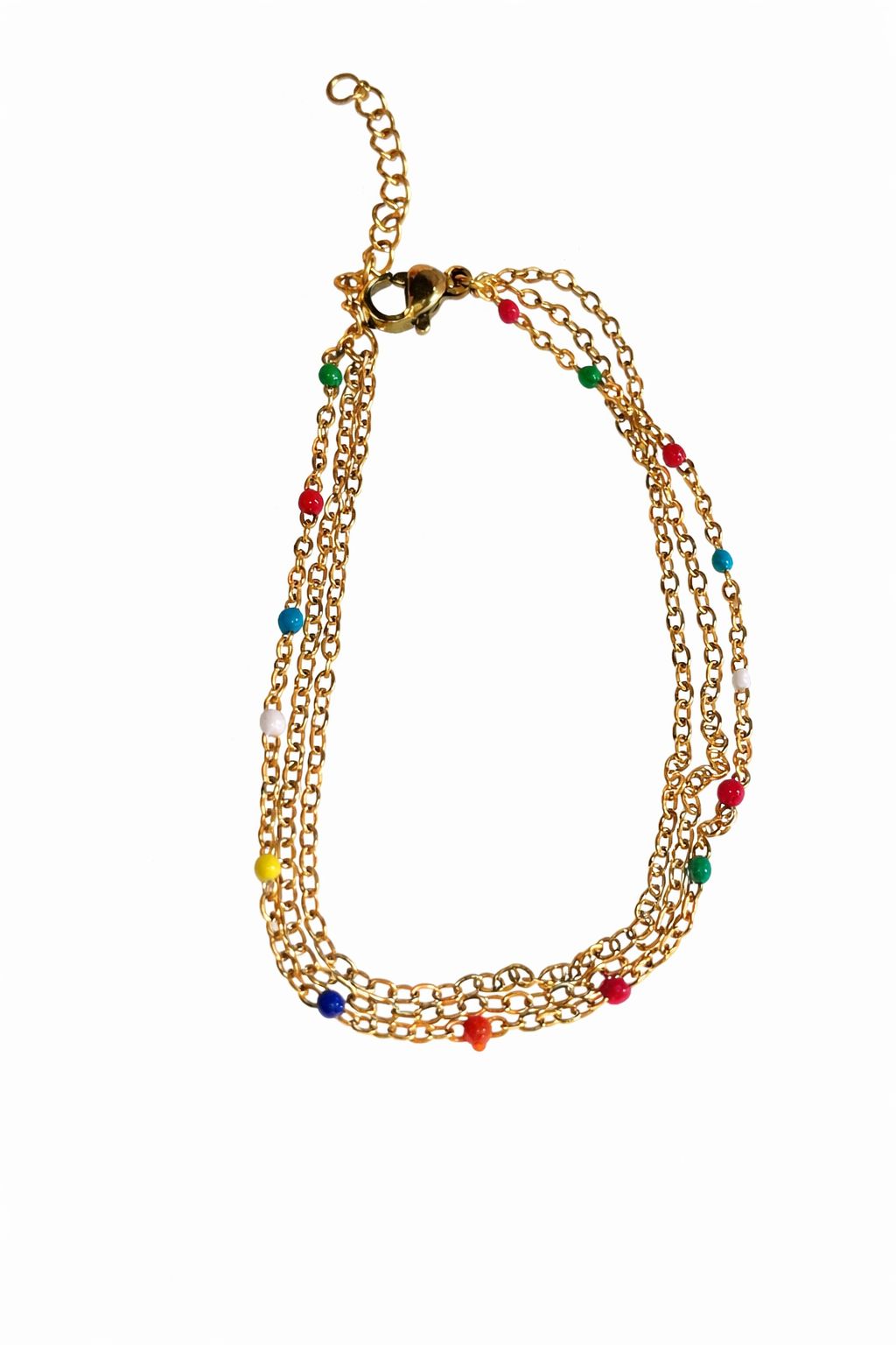 Pulseira tripla colorida